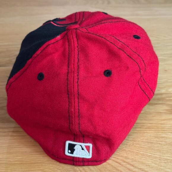 NEW ERA MLB Philly Phillies 100% Wool Baseball Hat, Logo Patch, Red/Black, 7 1/8 - Picture 3 of 16